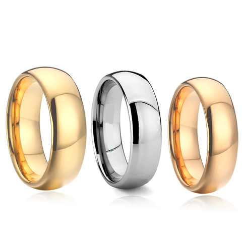 Anillos de boda de carburo de tungsteno para hombre y mujer, 100% de amor, 4/6/8MM, aniversario ► Foto 1/6