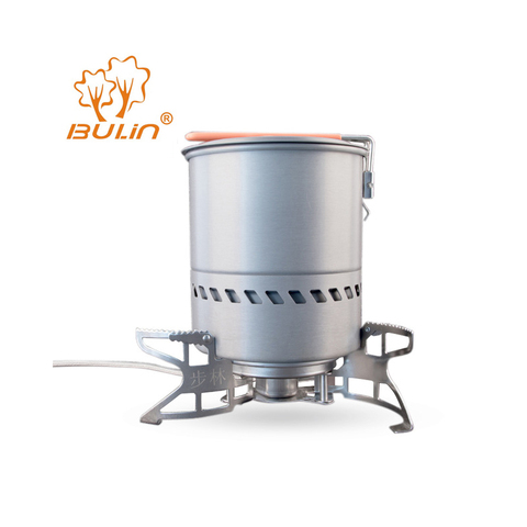 Bulin 1.5l capacidad portátil al aire libre rápida olla calefacción utensil camping Utensilios de cocina con estufa de gas para camping senderismo picnic ► Foto 1/6