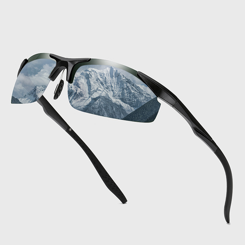 Conducción gafas de sol polarizadas de plástico de titanio TR90 marco para anteojos de sol deportivos hombres polarizadas controlador Retro UV400 Anti-deslumbramiento gafas ► Foto 1/6