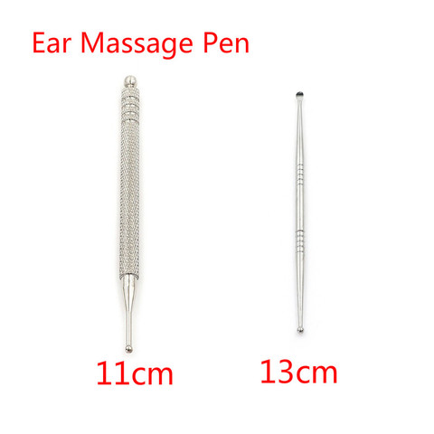 Sonda de punto de acupuntura de 11/13cm bolígrafo Auricular de acero inoxidable para cuidado de la salud belleza Detección de aguja de masaje en zona Reflex DE OÍDO ► Foto 1/6