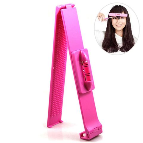 Recortador de pelo para mujer y niña, herramienta de corte de flecos, guía de peine para cortar el pelo, regla de nivel de flequillo, accesorios para el cabello, novedad ► Foto 1/6