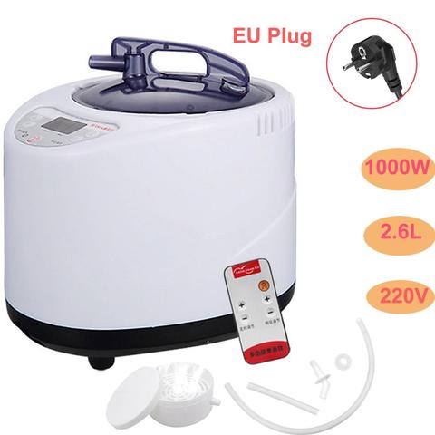 2.6L Sauna generador de vapor SPA de vapor olla fumigación máquina con Control remoto para el cuerpo terapia de aliviar la presión de la UE enchufe 220V ► Foto 1/6