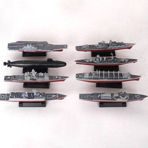 Barco ensamblado 4D modelo Liaoning Battleship, transporte de aviones de clase moderna, modelo de buque de guerra militar, juguete ► Foto 1/4