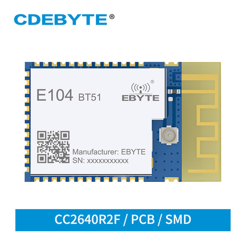 Módulo Bluetooth CC2640R2F BLE 5,0, 2,4 GHz, transceptor inalámbrico, iBeacon, baja potencia, 5dBm, antena de PCB, SMD, UART ► Foto 1/6