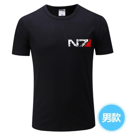 Camiseta N7 con emblema de la alianza militar para hombre y mujer, camisa con estampado de la serie Mass Effect 3, GG-1 de 2022 Juegos ► Foto 1/6