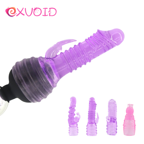 EXVOID-Cabeza de varilla AV, accesorio varita mágica, productos para adultos, vibradores de lengua, consolador, masajeador de punto G, cubiertas de cabeza, vibrador ► Foto 1/5