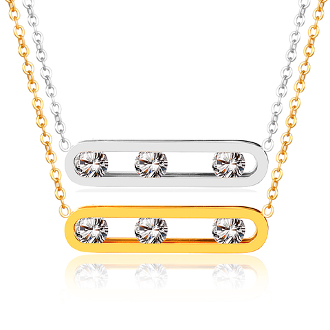 FYSARA-collar con colgante de circonia cúbica para mujer, gargantilla de diamantes de imitación blancos, joyería CZ, regalo de boda ► Foto 1/6