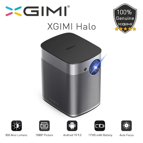 XGIMI Halo Mini proyector portátil con batería de 17100mAh 1080P Full HD Android 9,0 3D Cine en Casa imtv proyector 800 lúmenes Ansi ► Foto 1/6