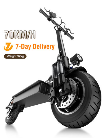 Janobike 70 km/h scooter Eléctrico 2000W motor Dual y de freno hidráulico scooter 23Ah máxima de la batería kilometraje 90km scooter plegable para adulto ► Foto 1/6