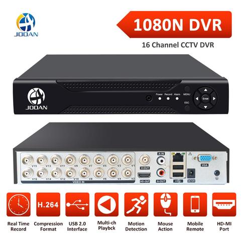 Grabador de videovigilancia DVR para CVBS, 16 canales, 8 canales, 4 canales, cámara analógica, AHD, IP, Onvif, P2P, 1080P ► Foto 1/6