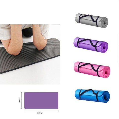 Alfombra de Eva para Yoga con línea de posición, estera antideslizante para principiantes, esteras de gimnasio, esterilla de Yoga y deporte, 60x25x1,5 cm ► Foto 1/6