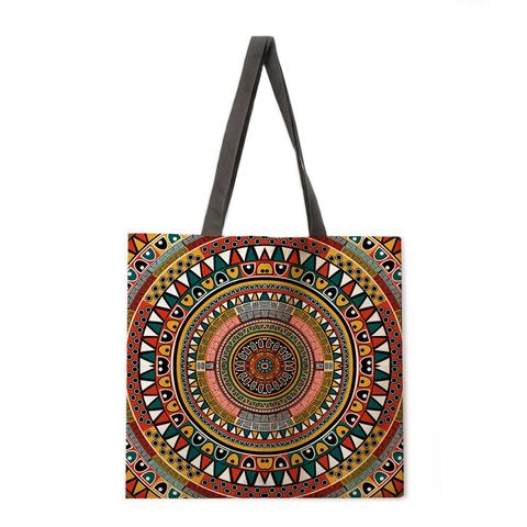 Bolso de mano de estilo bohemio para mujer, bolsa de hombro plegable, para compras al aire libre, para playa ► Foto 1/6