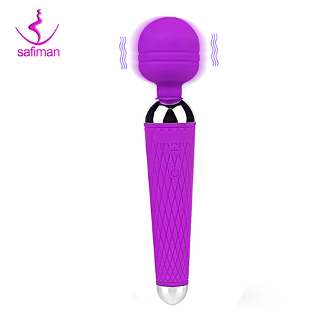 Vibrador estimulador de clítoris para mujer adulta, varita mágica, productos sexuales, juguetes de sexo recargables por USB, AV ► Foto 1/6