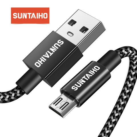 Cable Micro USB, Suntaiho cable cargador movil 5V2. 4A Nylon trenzado carga rápida teléfono móvil USB Cable cargador para Samsung/xiaomi/LG/Huawei/Meizu ► Foto 1/6