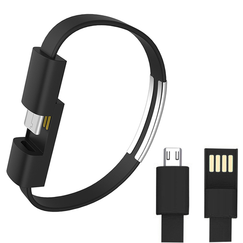 Cable Micro USB tipo C para pulsera, Cable de carga de datos de 8 pines para iPhone XS, Max, XR, X, 7, 8, 6, Xiaomi, Samsung S9, cargador de teléfono ► Foto 1/4