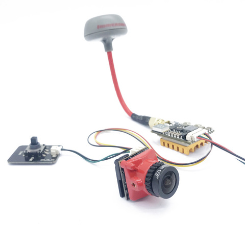 Transmisor fpv ajustable conmutable, listo para usar, 5,8G, 600mW, con cámara CMOS de 2,1mm, 1200TVL, fpv, para coche teledirigido ► Foto 1/6