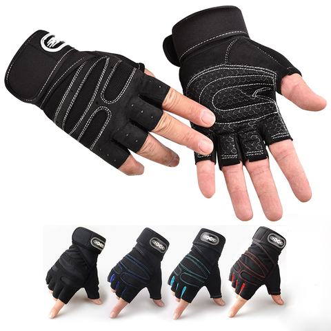 Guantes de medio dedo para entrenamiento deportivo, Para levantamiento de pesas, entrenamiento deportivo, gimnasio, M/L/XL ► Foto 1/6