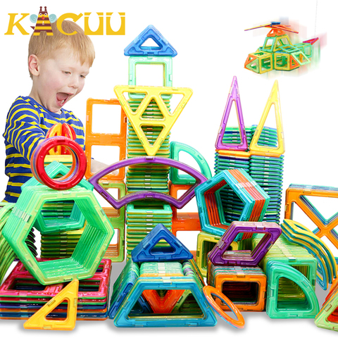 Juguetes de construcción de diseño magnético Regular/de gran tamaño Set de juguetes educativos magnéticos para niños niñas regalo ► Foto 1/6
