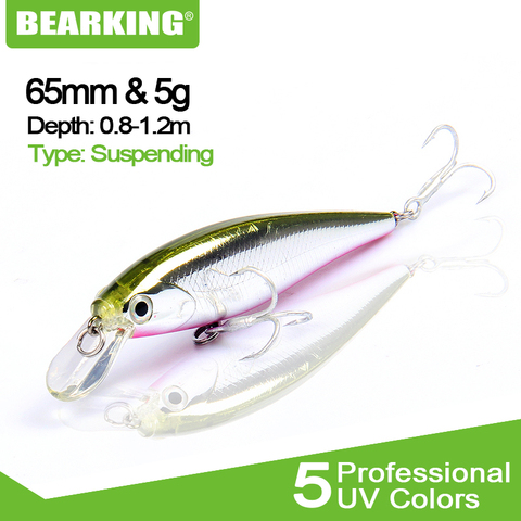 Bearking 1PC 6,5 cm 5g duro señuelo de pesca cigüeñal de buceo 0,8-1,2 m del lago de pesca en el río carpa Wobblers cebos de pesca ► Foto 1/6