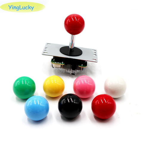 Yinglucky-Joystick Arcade clásico de 4 vías, 5 pines, Joystick de juego artesanal, palo de lucha de pelota roja, piezas de repuesto para juegos Arcade, jamma ► Foto 1/6