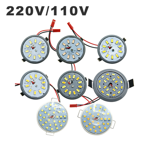 Lámpara LED empotrada de techo, foco de ampolla redondo de 220V, 110V, taza de luz integrada, 3W, 5W, 6W ► Foto 1/6