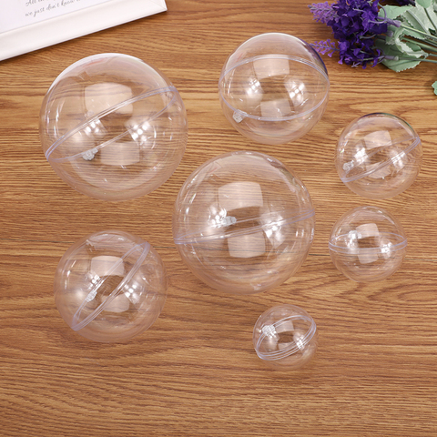 5 unids/set de plástico transparente baño bomba molde redondo corazón forma de huevo bola esfera bomba de baño accesorios esfera rellenable de baño herramienta ► Foto 1/6