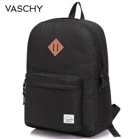 VASCHY-Mochila para hombre y mujer, bolsos de escuela secundaria universitarios para chicos y chicas, morrales de viaje ► Foto 1/6