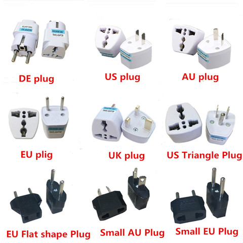 Adaptador Universal de enchufe de viaje, convertidor de 2 pines planos, UK, US, AU, EU ► Foto 1/6