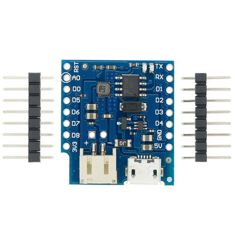 Escudo de batería V1.2.0 para WEMOS D1 mini, carga y refuerzo de batería de litio individual ► Foto 1/3