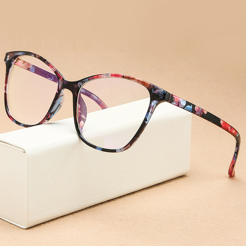 Gafas de moda de ojo de gato para mujer, montura transparente para lentes, gafas de montura para hombres, gafas lunette de vue femme ► Foto 1/6