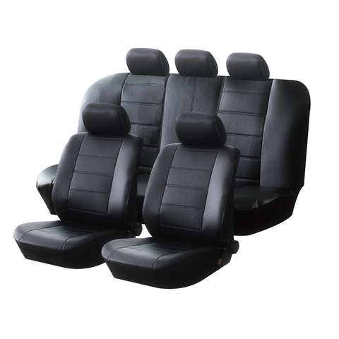 AUTOYOUTH PU Funda de cuero para asiento de coche Universal completo sintético Set fundas de asiento completo para Toyota Lada Renault Audi Peugeot VW ► Foto 1/5