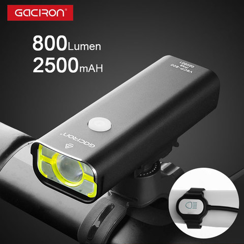 Gaciron-luz delantera de la bicicleta, faro V9c-800, recargable vía USB, para ciclismo ► Foto 1/6