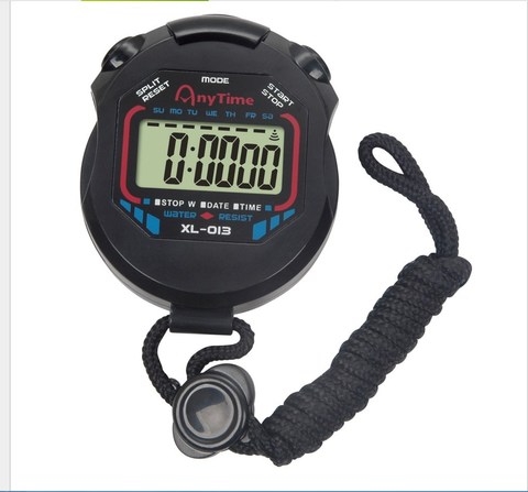 Classic Digital Professional Handheld LCD Chronograph Sports Stopwatch Timer Stop Watch With String 2017 New Sale ► Foto 1/5