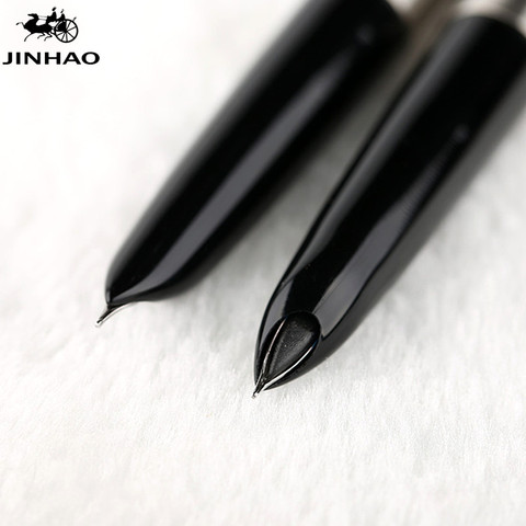 Jinhao 911 de plata pura lapicera fuente de acero de 0,38mm con Extra punta fina escritura suave tinta plumas para regalo de Navidad envío gratis ► Foto 1/6