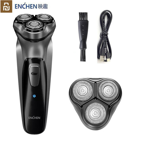 Youpin afeitadora facial Original eléctrica Enchen BlackStone 3D máquina de afeitar eléctrica, hombres lavable USB recargable máquina de barba de afeitar ► Foto 1/6