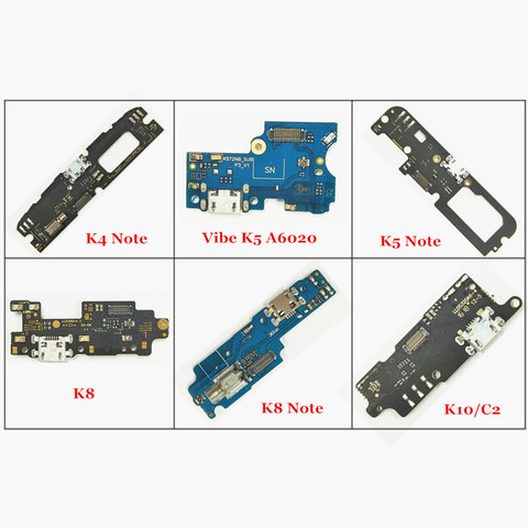 Placa de carga USB y micrófono para Lenovo K4, K5, K8, Note Vibe K5/A6020, K10/C2, cargador, Conector de placa, módulo, Cable flexible ► Foto 1/1