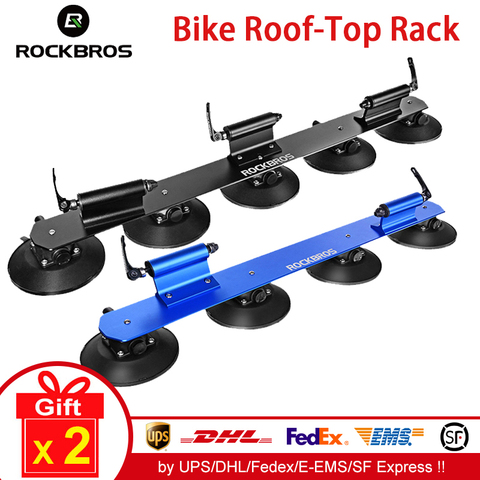 ROCKBROS-Portabicicletas de succión para el techo del automóvil, portaequipajes con ventosas para coches, instalación rápida, soporte para bici, bastidor universal para bicicleta de carretera o montaña, accesorio MT ► Foto 1/6