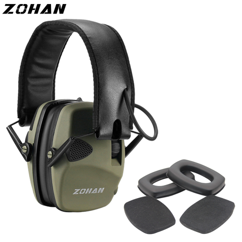 ZOHAN-orejera electrónica NRR22DB para micrófono único, orejeras de caza, protección auditiva para Tiro Táctico de repuesto ► Foto 1/6