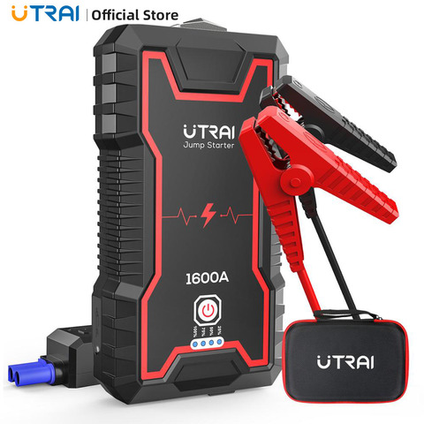 UTRAI Coche Jump Starter Cargador de emergencia portátil Batería de iones de litio Banco de energía 22000mAh Dispositivo de arranque de refuerzo de coche a prueba de agua ► Foto 1/6