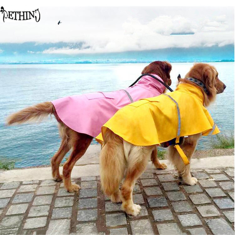 Chaqueta impermeable para perros grandes, abrigo impermeable a prueba de viento para exteriores, ropa para mascotas, XS-4XL grande ► Foto 1/6