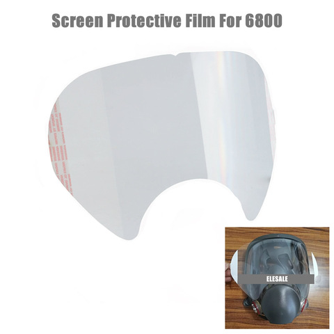 5-10 Uds película protectora para 6800 máscara de Gas respirador ventana etiqueta protectora de pantalla para 3M 6800 máscara de cara completa Accesorios ► Foto 1/4