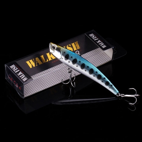 WALK FISH-Señuelos de Pesca con vibración, Señuelos de Pesca con vibración, plástico duro, Artificial, VIB, invierno, hielo, Lucio para pesca, aparejos Isca Peche, 9,5 cm, 25,4g ► Foto 1/6