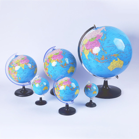 Modelo de globo terráqueo rotativo de 8,5 cm para niños, mapa del mundo,  juguete educativo de geografía con soporte, suministros de enseñanza  escolar, ayuda a los estudiantes - Historial de precios y