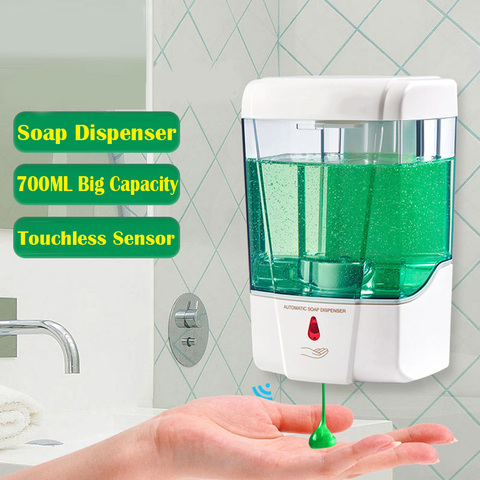 Dispensador Con Sensor Automatico De Pared Espuma Jabon Liquido Para Cocina  Baño