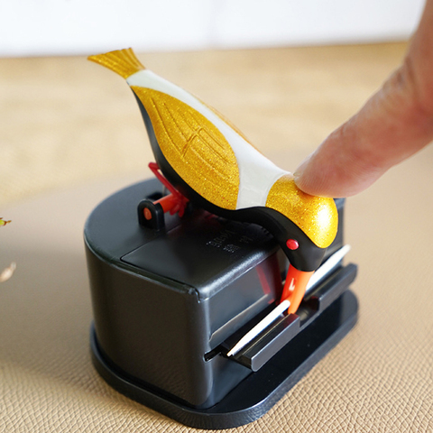 Bonito pájaro pequeño contenedor para palillos de dientes dispensador de mondadientes automático, soporte para palillos de dientes, decoración para el hogar, mesa, accesorios de mesa ► Foto 1/6