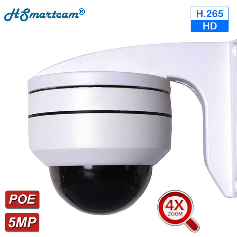 MINI cámara de seguridad CCTV para exteriores, 5MP, PTZ, ZOOM 4X, POE, IP, visión nocturna, 50m, para NVR POE de 48V, ONVIF, P2P, vista móvil ► Foto 1/6