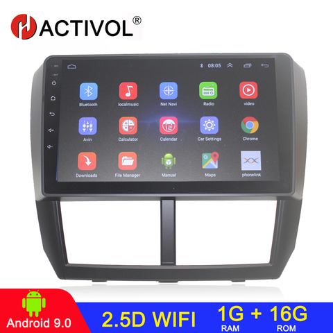 HACTIVOL-reproductor de DVD con bluetooth para coche, reproductor de contenido multimedia para coche, 2 din, android 9,1, para Subaru Impreza Forester 2008 2009 2010 2011 2012 ► Foto 1/6