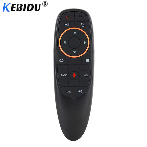 Kebidu G10S G20S G30S Gyro Control remoto por voz de aprendizaje IR de 2,4G inalámbrico Fly Air ratón para Android TV Caja Mini H96 MAX X99 ► Foto 1/6