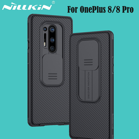 Para OnePlus 8 Pro Caso One Plus 8 Pro NILLKIN CamShield Pro diapositiva Cámara proteger la privacidad 1 + 8 cubierta para OnePlus 8 Pro ► Foto 1/6