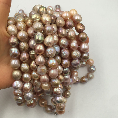 Kasumi-perlas de agua dulce naturales, perlas sueltas de 12-14mm, forma Barroca, AA, alto brillo ► Foto 1/6